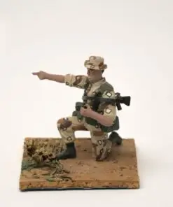 American Soldier Kneeling